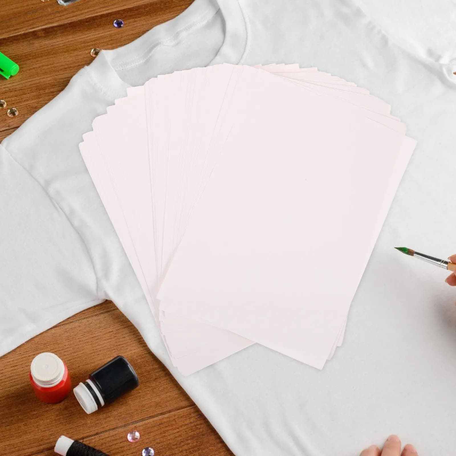 100 Pezzi Carta per Sublimazione Stampabile per Magliette in Poliestere, Cuscini, Tazze in Ceramica, Materiali per Trasferimento a Caldo