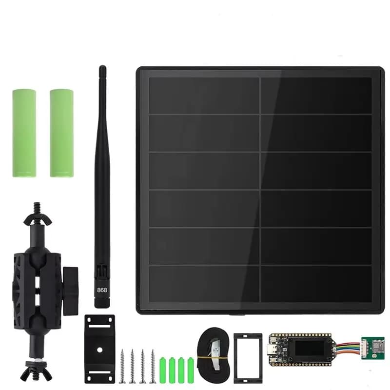Kit Heltec Lora 32 V4 Meshtastic con Rete Mesh ad Energia Solare, ESP32 SX1262 GPS Wifi BLE, Ripetitore Solare 5W Node-ABIU
