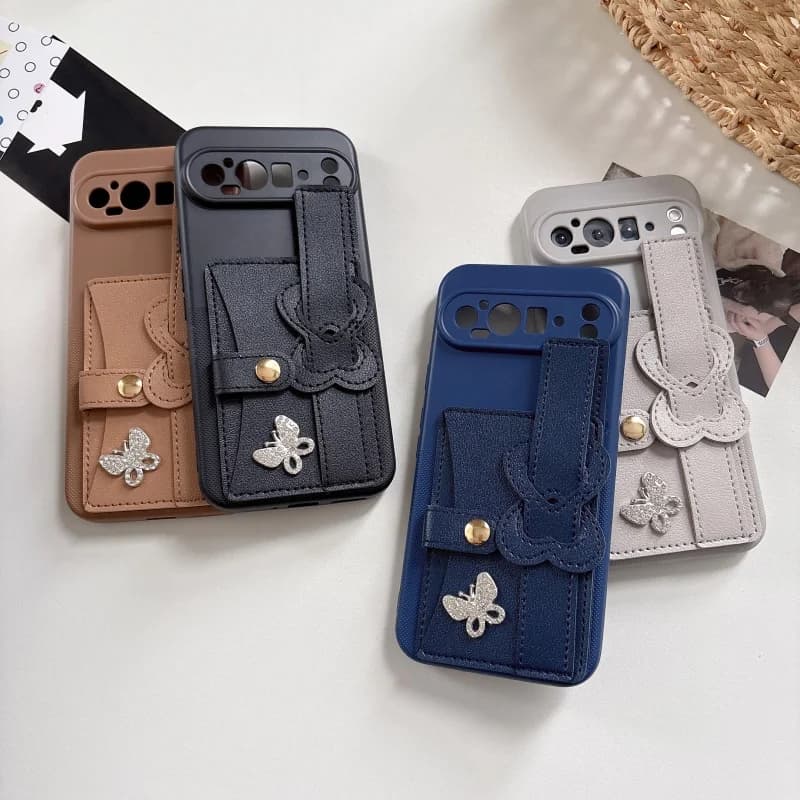 Wristband Holder Flip Wallet Bag Silicon Phone Case for Motorola Moto Edge 70 60 50 Fusion 60S 40 NEO 50 Pro 60 Stylus E15 Cover