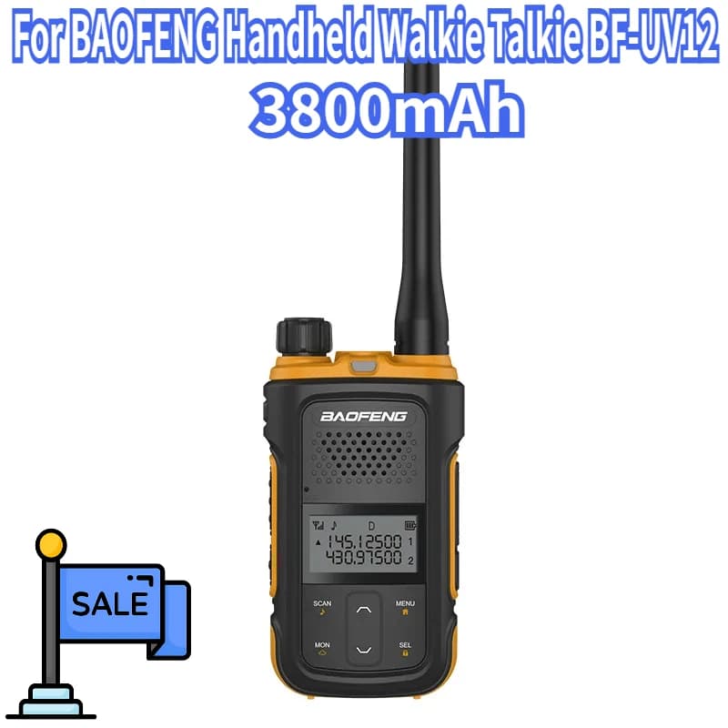 UV-12 Per BAOFENG Walkie Talkie Palmare BF-UV12 Dual Band Ad Alta Potenza Doppio Display Radio Bidirezionale Piccola Radio FM Tipo-C di Ricarica