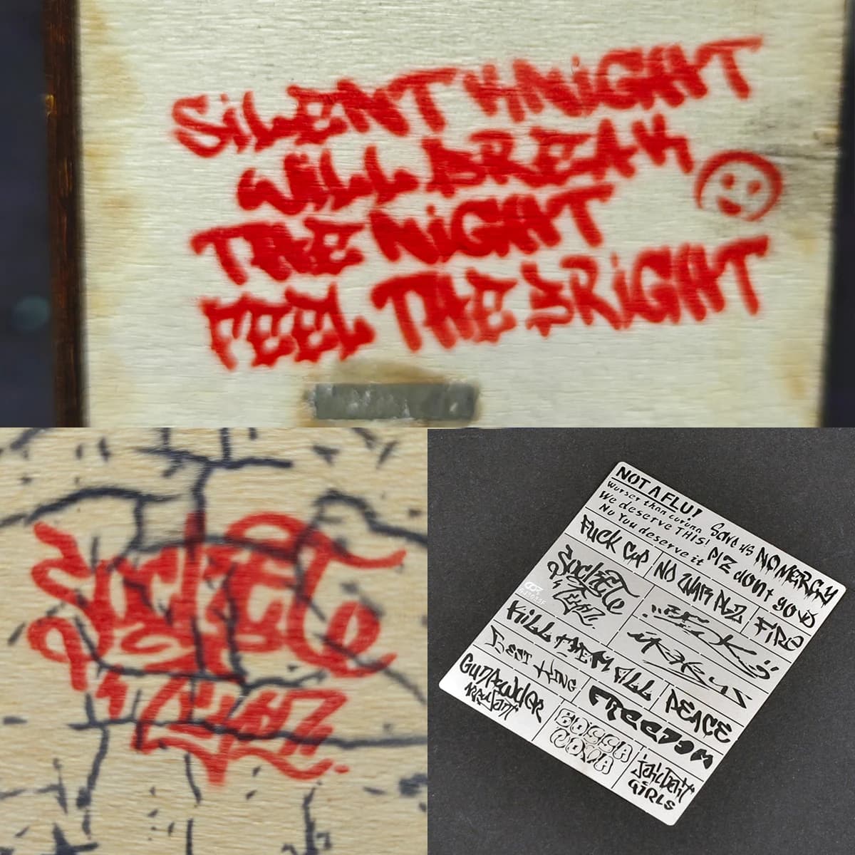 Strumenti per la pittura di modellini in scala, stencil riutilizzabili in metallo per aerografo, maschera spray, tag stradali apocalittici, multi-scala
