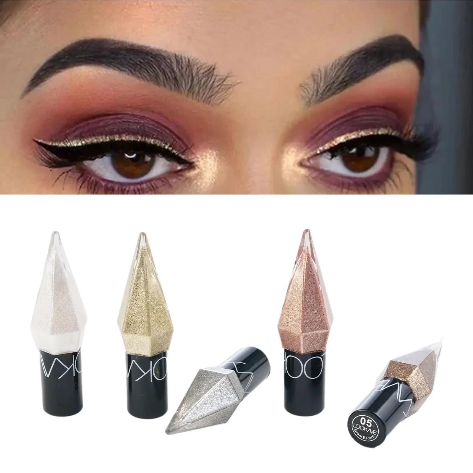 2025 NEW 9 colors shiny diamond eyeliner pen eyeliner pearl light color liquid eyeliner waterproof quick drying