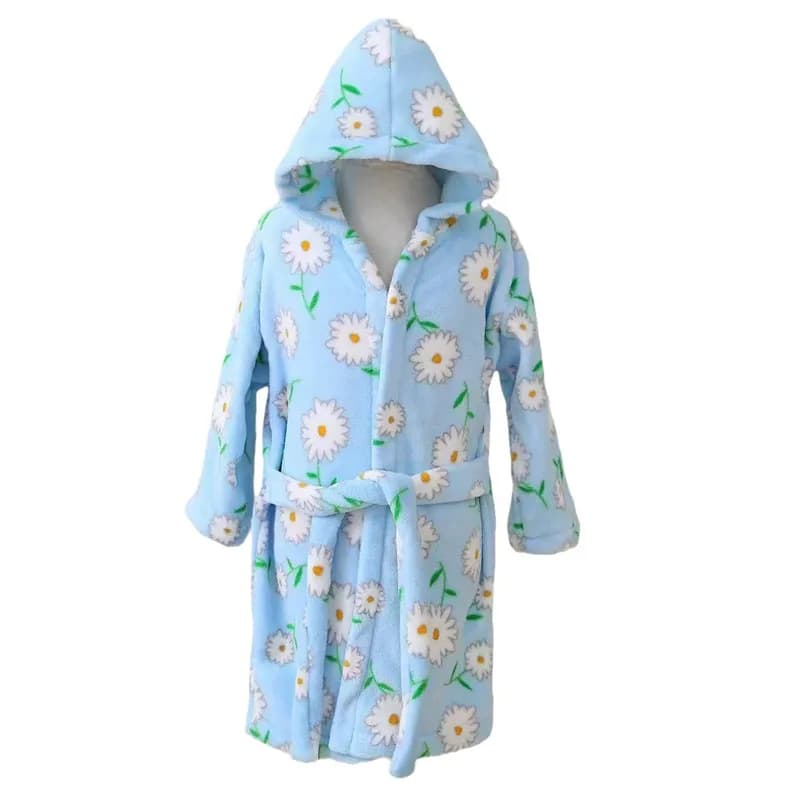 Kids Hoodies Autumn Winter Pile Bathrobes Towel Velvet pyjamas Dress 2-7T