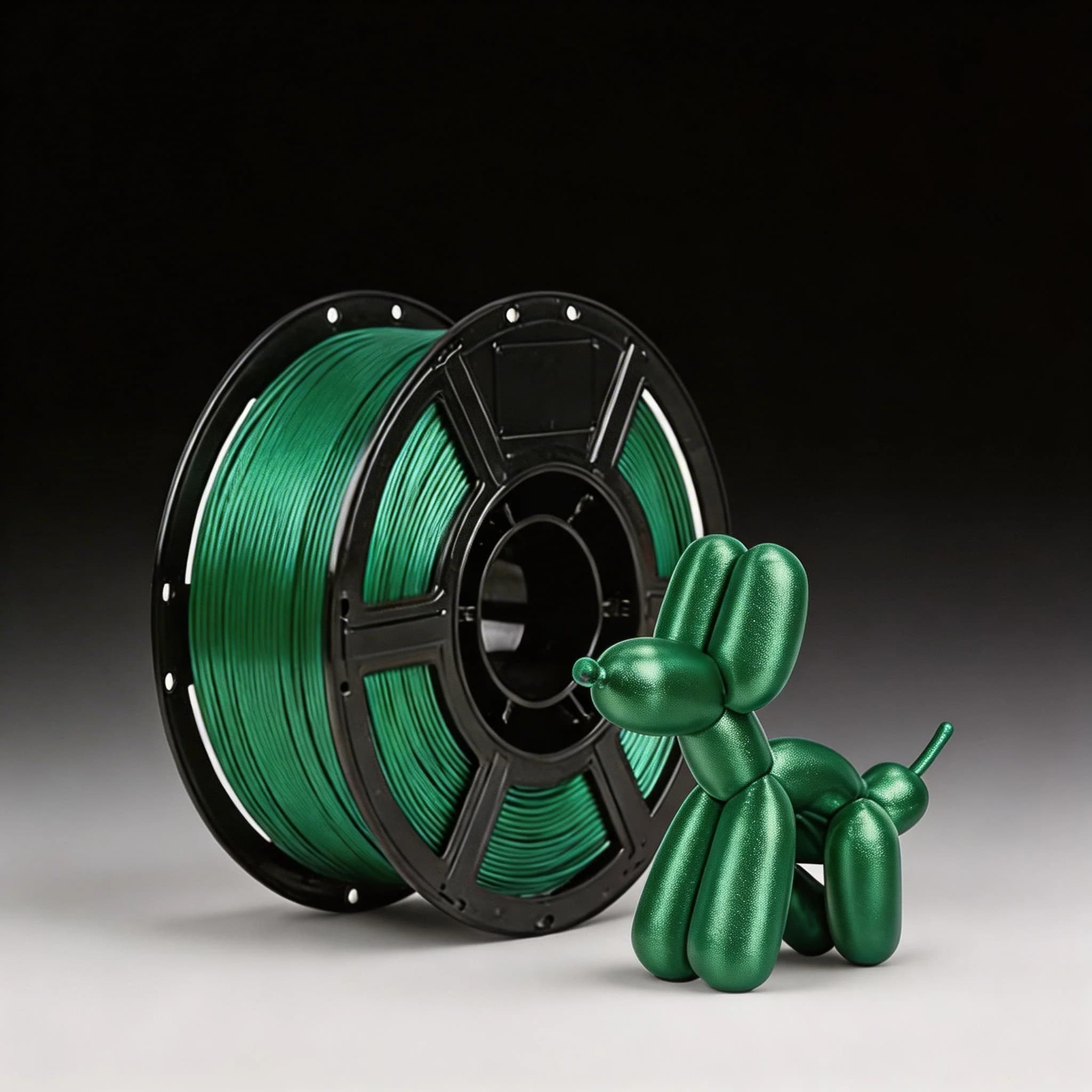 Filamento PLA Seta 1.75mm 250g Verde per Stampa 3D Compatibile con la Maggior Parte delle Stampanti 3D