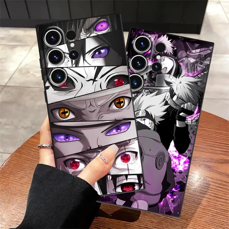 Custodia morbida nera per Samsung Galaxy S20 S25 Edge S21 FE S24 Plus S23 Ultra Anime N-Narutos Cool