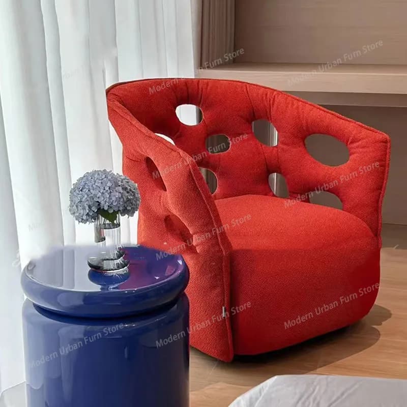 Sedie Moderne Rosse per Soggiorno, Design Italiano di Lusso, Arredamento per Stanza, Sedie Carine Vintage, Fauteuil Salon, Ornamenti per la Casa