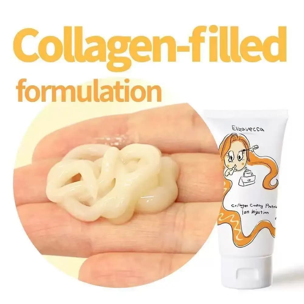 Cer-100 Cura dei Capelli - Balsamo Proteico Ricco di Collagene di Pelle di Maiale e Proteine della Soia per Riparare i Capelli Danneggiati dalla Cheratina