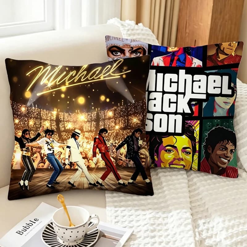 Michael Jackson 45x45cm Pillow Cover for Sofa Fashion Double-sided Printing Cushion Cover Home Decorative Pillowcase Decoration
