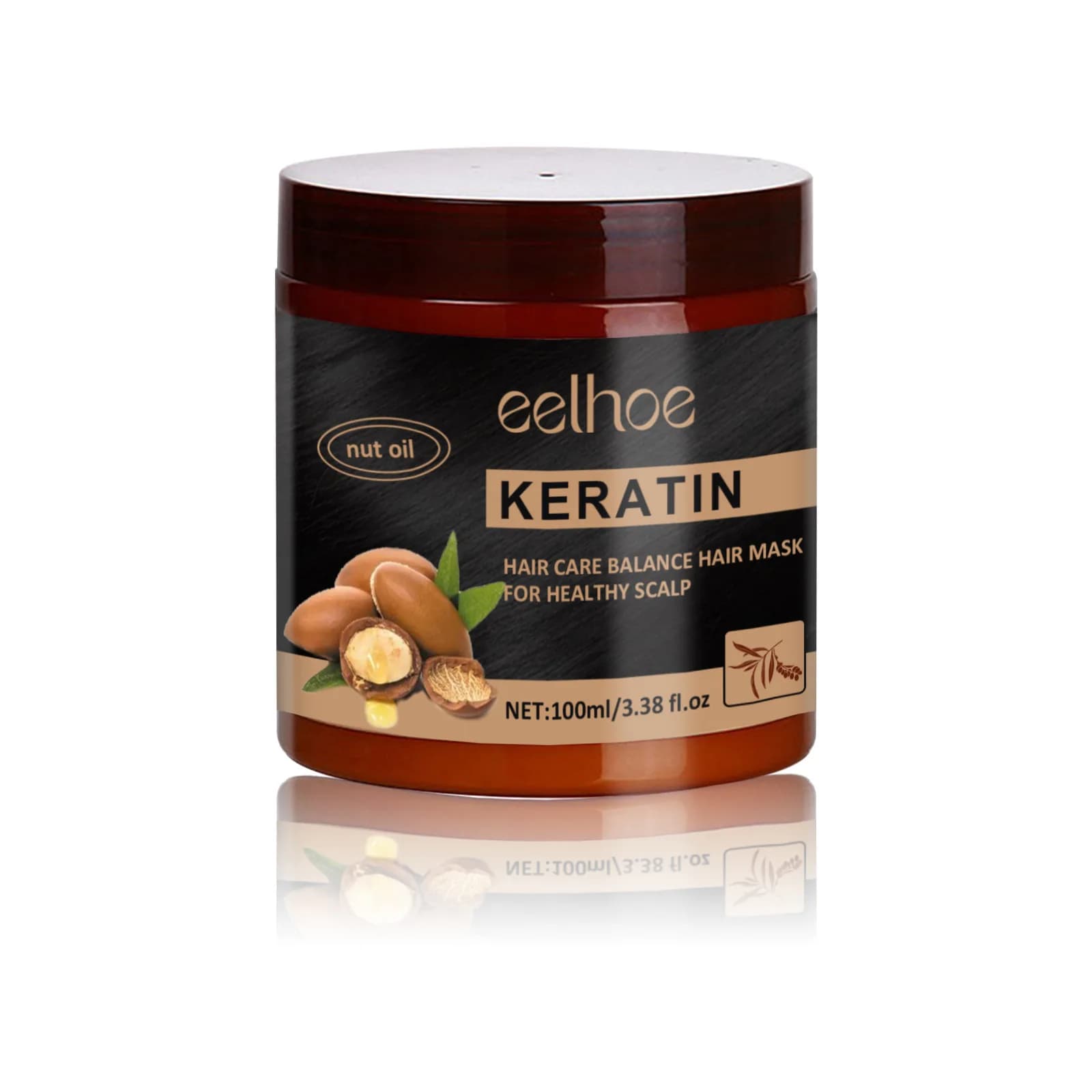 EELHOE Keratin hair mask Repair damaged crespi hair Smooth treatment Nutrient hair softening Product for smoothing care