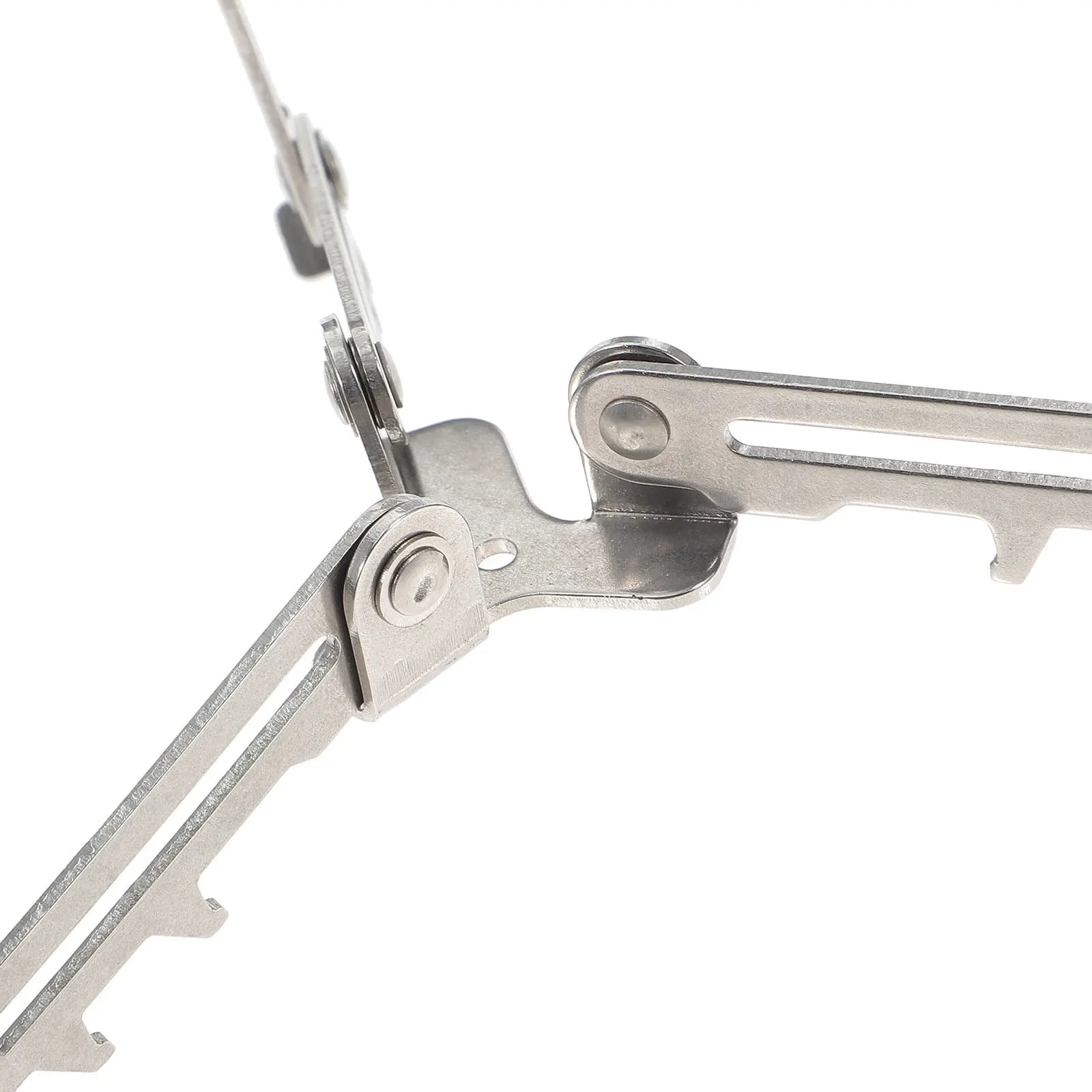 Robust Folding Gas Canister Stand Metal Tripod Bracket for Outdoor Cooking Stable Platform on Windy Terrain Compact