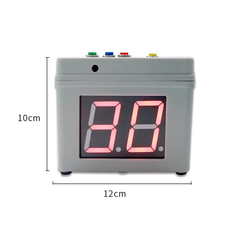 4‑Sided Cube LED Game Timer Adjustable Sound Brightness Preset Time Electronic Countdown Clock For Board Poker Game
