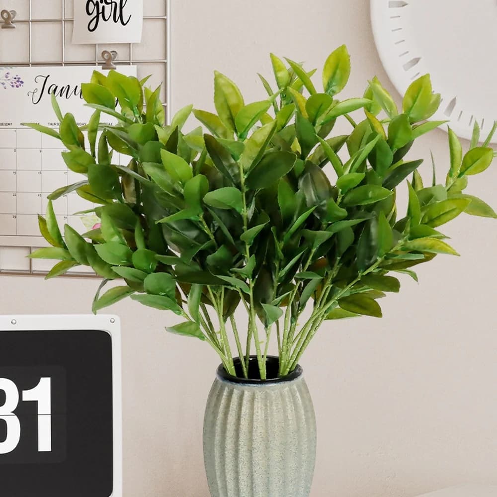 Artificial Lemon Branches With Fruit Fake Greenery Plant Floral Decoration For Living Room Tabletop Wedding Party Decor