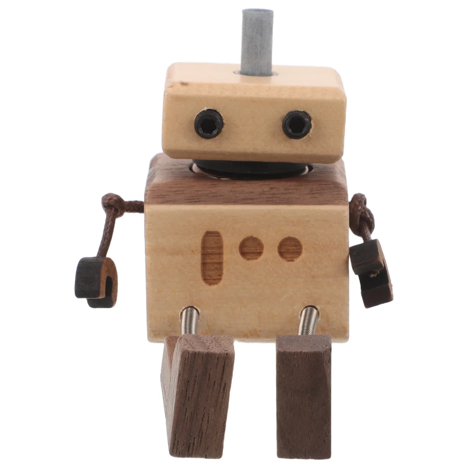 Wooden Robot Car Essential Oil Diffuser Aromatherapy Freshener Refillable Scent Bottle Car Interior Decor