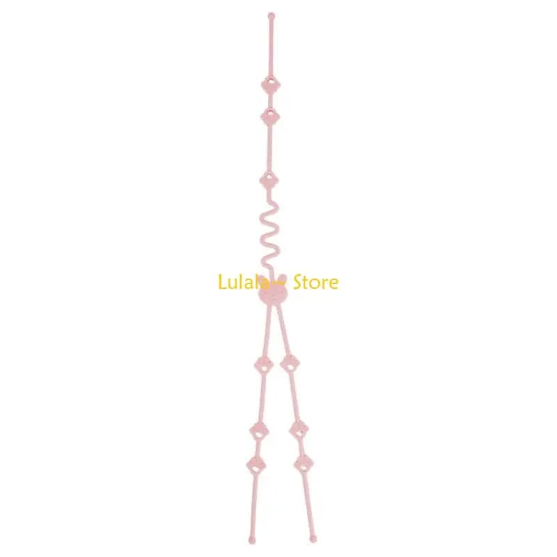 Y4QA Porta clip per ciuccio per bambini Clip per massaggiagengive in silicone Corda antigoccia per ciuccio