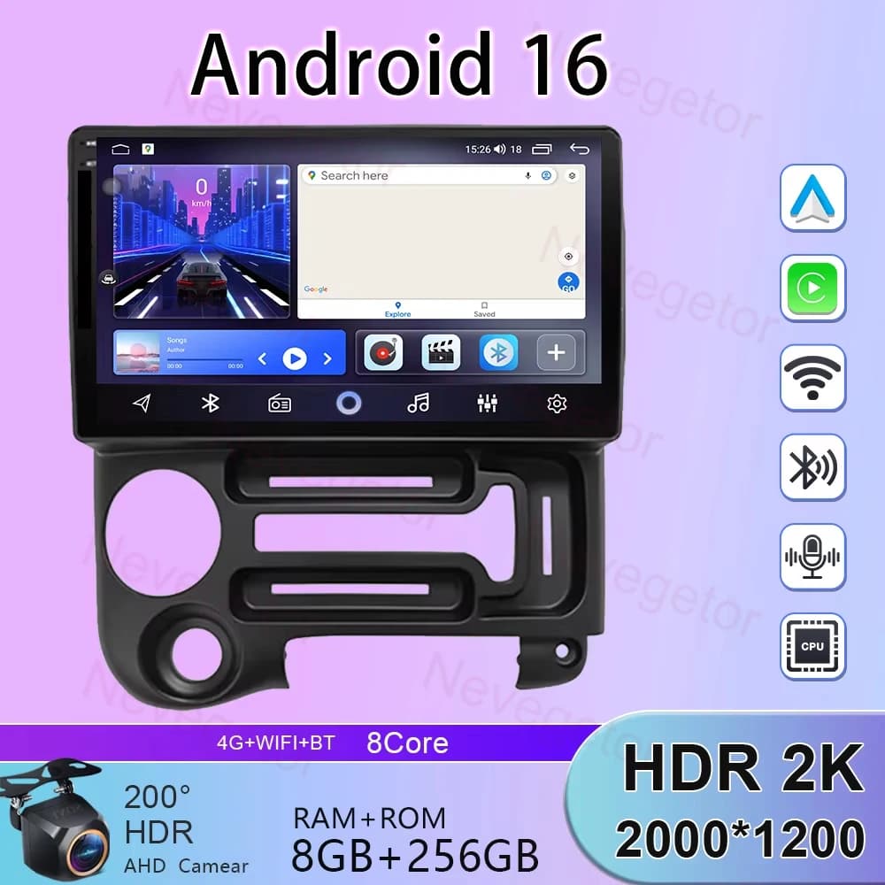 GPS carplay 5G WIFI For Hyundai Atos 2003-2013 TS10 QLED Android 15 Auto Car Radio Multimedia Video Player Navigation 2din 2 DVD