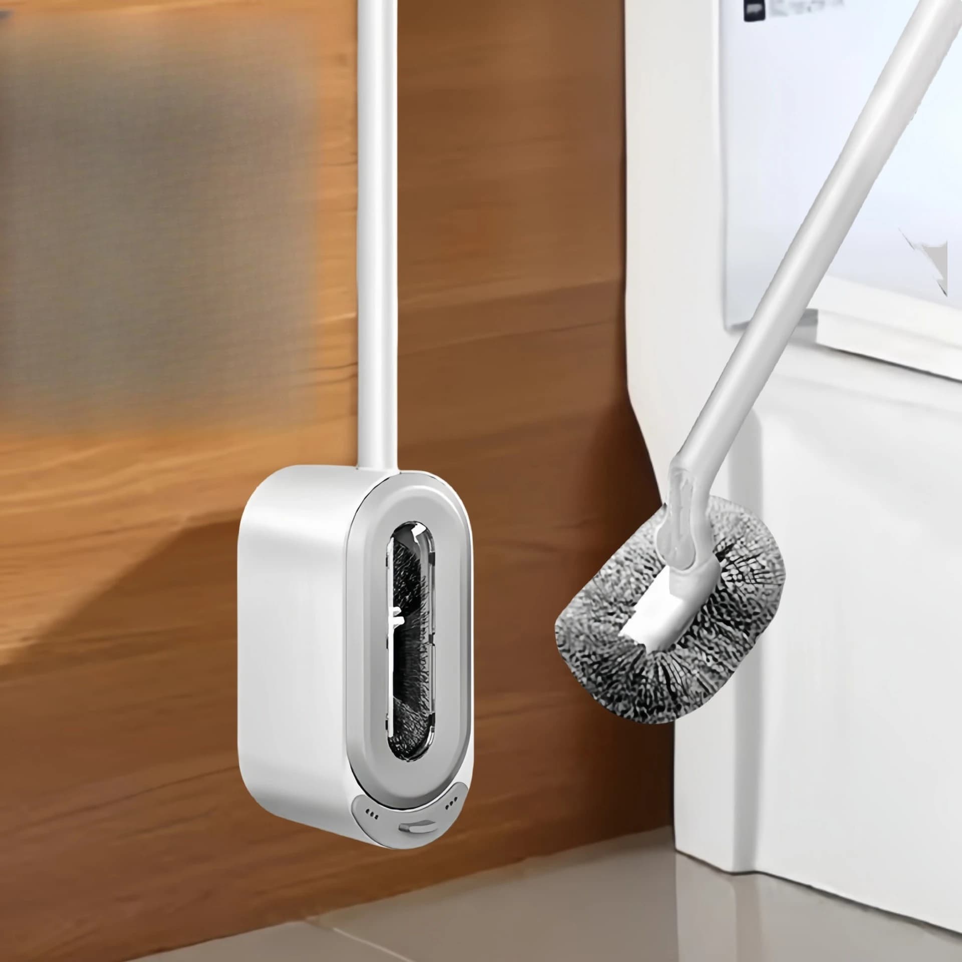 Toilet Brush Household Toilet Brush New Wall-mounted Bathroom Tile Dead Corner Cleaning Artifact Long Handle Toilet Brush