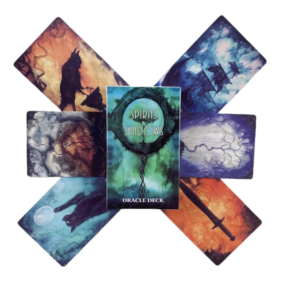 Spirit & Shadows Oracle Cards Divination Deck English Vision Edition Gioco di carte dei Tarocchi per feste