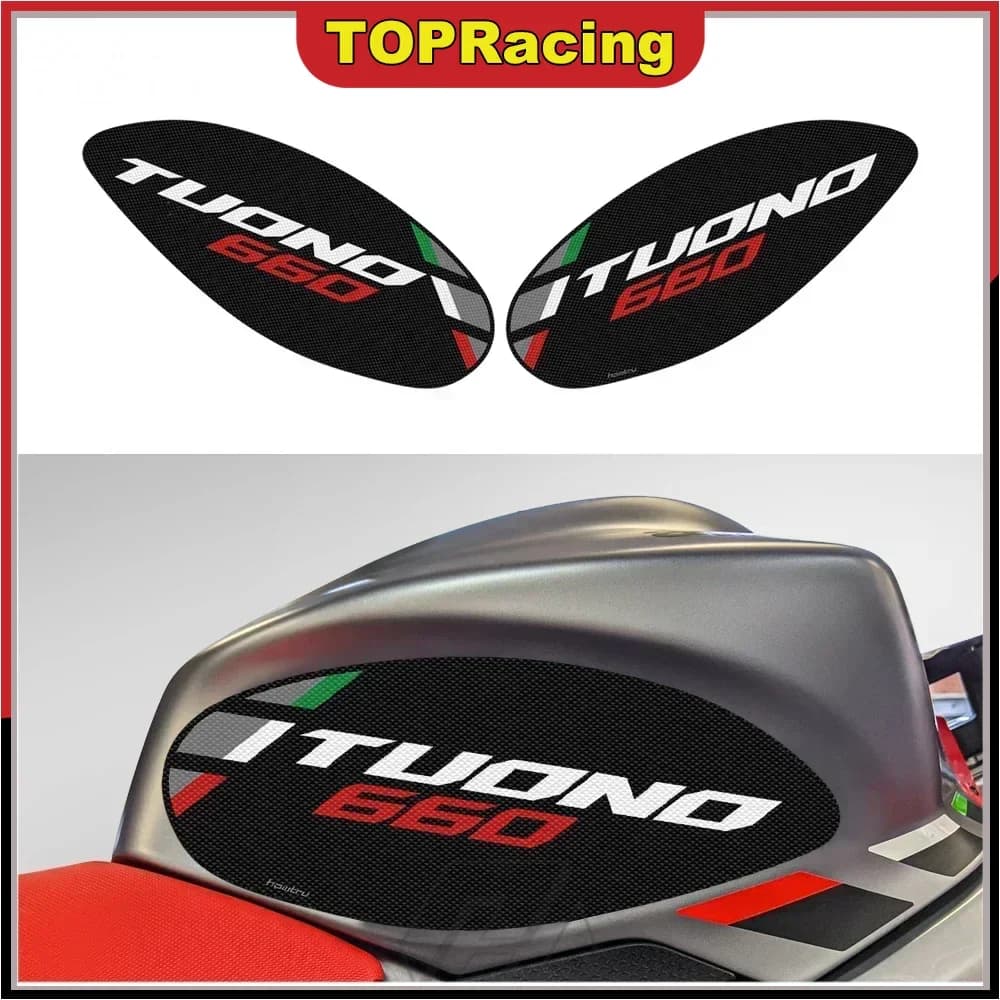Per Aprilia Tuono 660 2021-2022 Adesivo per serbatoio moto Protezione impugnatura laterale per ginocchio