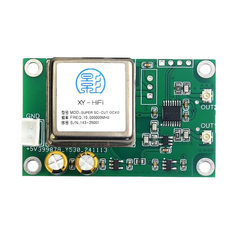 OCXO constant temperature crystal oscillator frequency 10 MHz Multichannel frequency reference Raspberry Pi PLL output