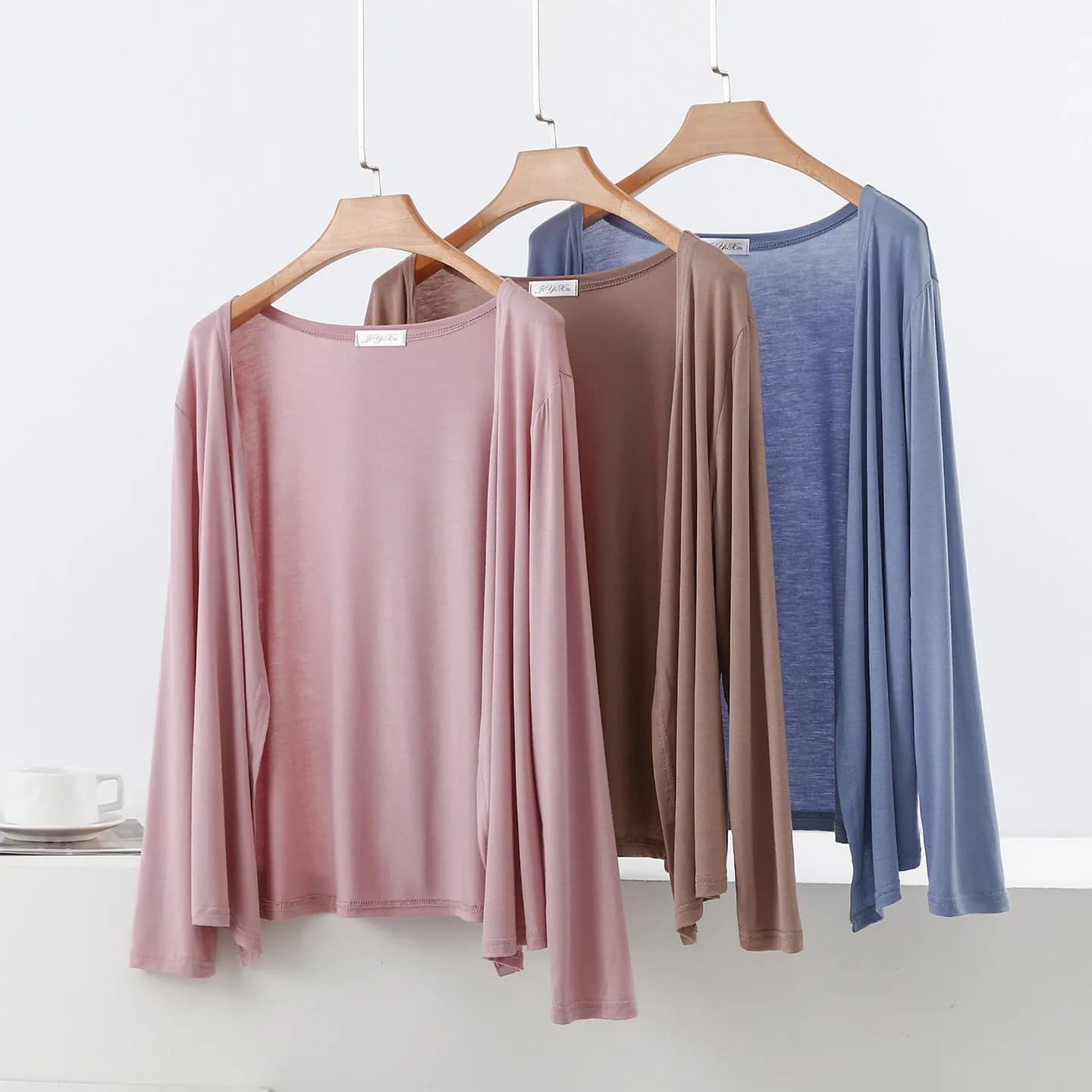 Nuovo Cardigan Aperto Oversize in Modal 2026, Sottile, a Maniche Lunghe, Ampio, con Protezione Solare e Traspirante, per Primavera Estate