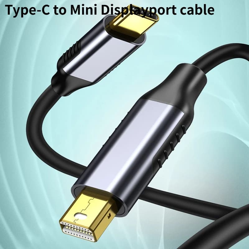 Porta display da tipo C a Mini DP Cavo video Mini DP Thunderbolt 4K a 60 Hz Compatibile con MacBook Pro MacBook Air Altro dispositivo USB C