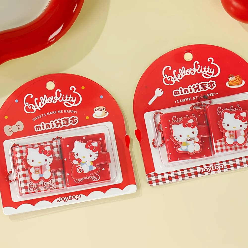2 Pezzi Mini Quaderno Hello Kitty, Manuale Studentesco, Regalo Kawaii per Scuola Elementare, Articoli di Cancelleria per Ragazze, Regalo di Compleanno