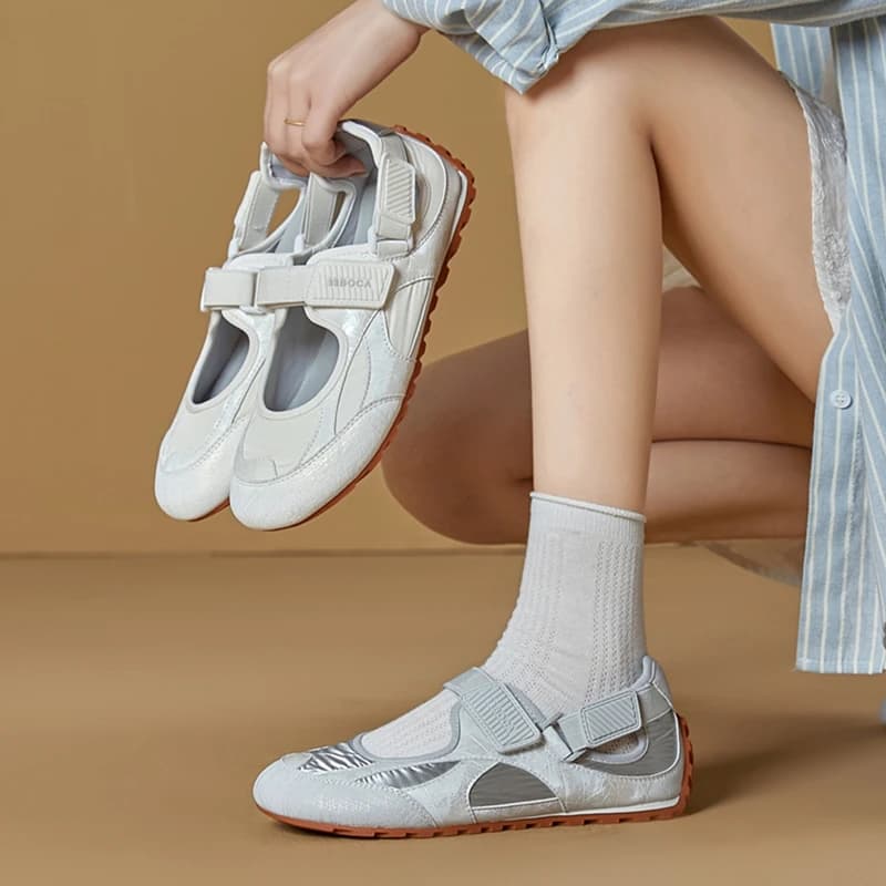 AIYUQI 2026 New Women's sneakers Shoe Anti-slip Velcro Mary Jane Shoes Women Spring and Autumn Flat Low-cut frail Shoes