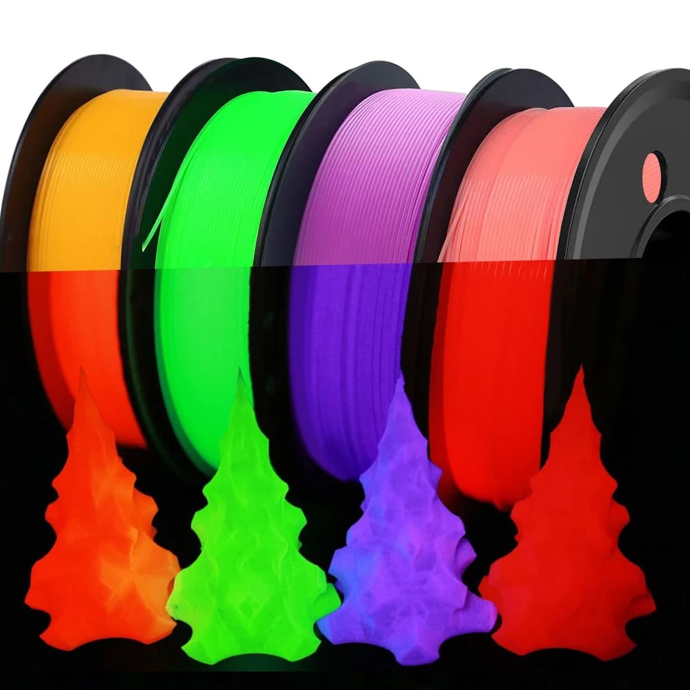 3D Glow Printer Filament In The Dark PLA 1,75 mm 250 g 500 g 1 kg Rainbow Filament Change Color 3D Material PLA Red Green New