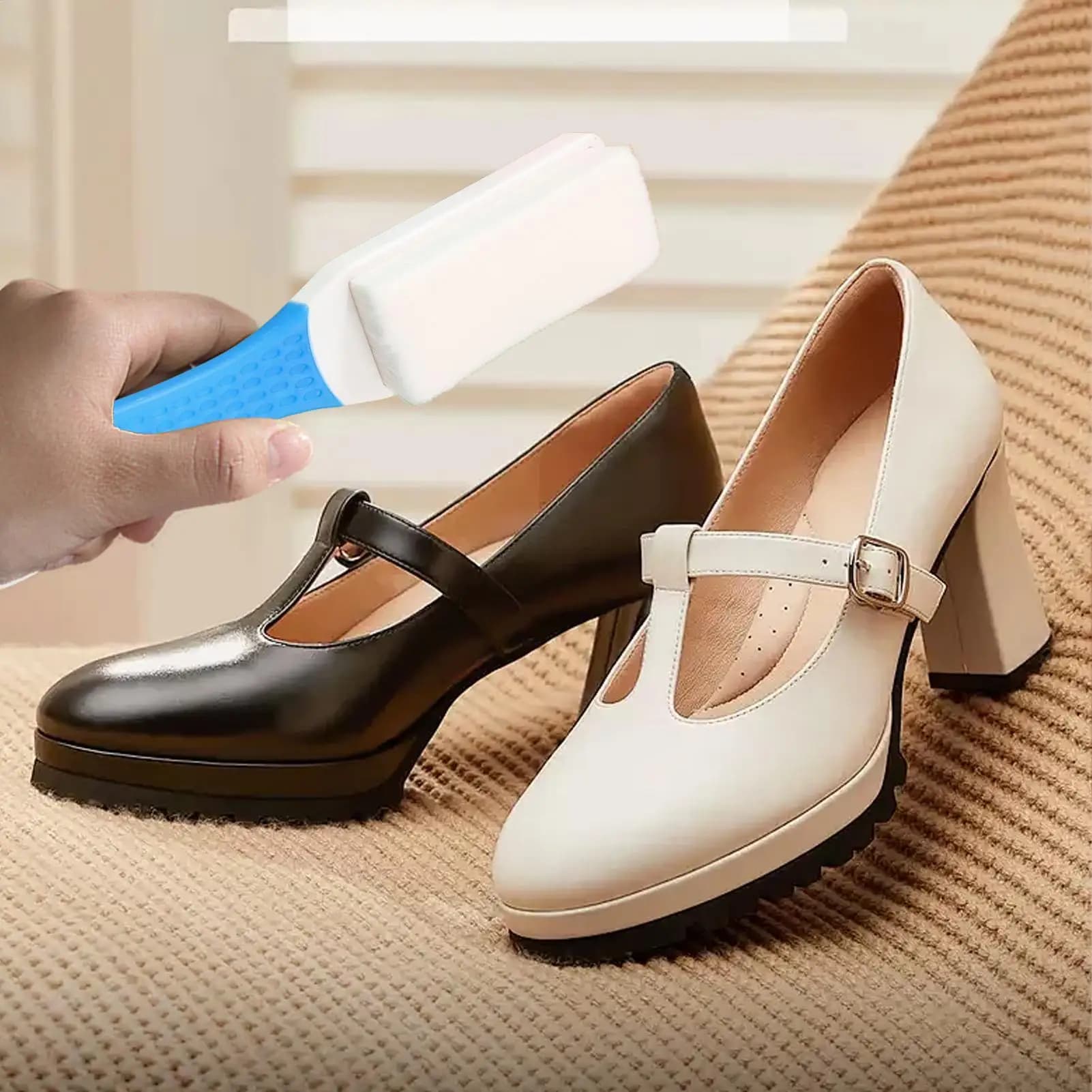 Spazzola a setole morbide per scarpe Sneaker Spazzole per scarpe Detergente Strumento delicato Scrub Attrezzatura per la cura per la casa di famiglia Divano Lavanderia Pelle
