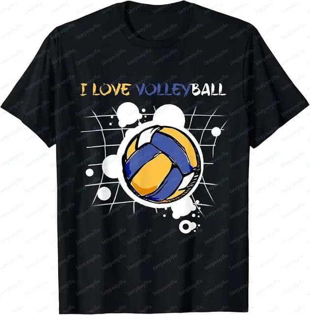 T-shirt divertente e simpatica per giocatori di pallavolo - Regalo per amanti della pallavolo - Maglietta sportiva a maniche corte, ampia e comoda, da donna/uomo