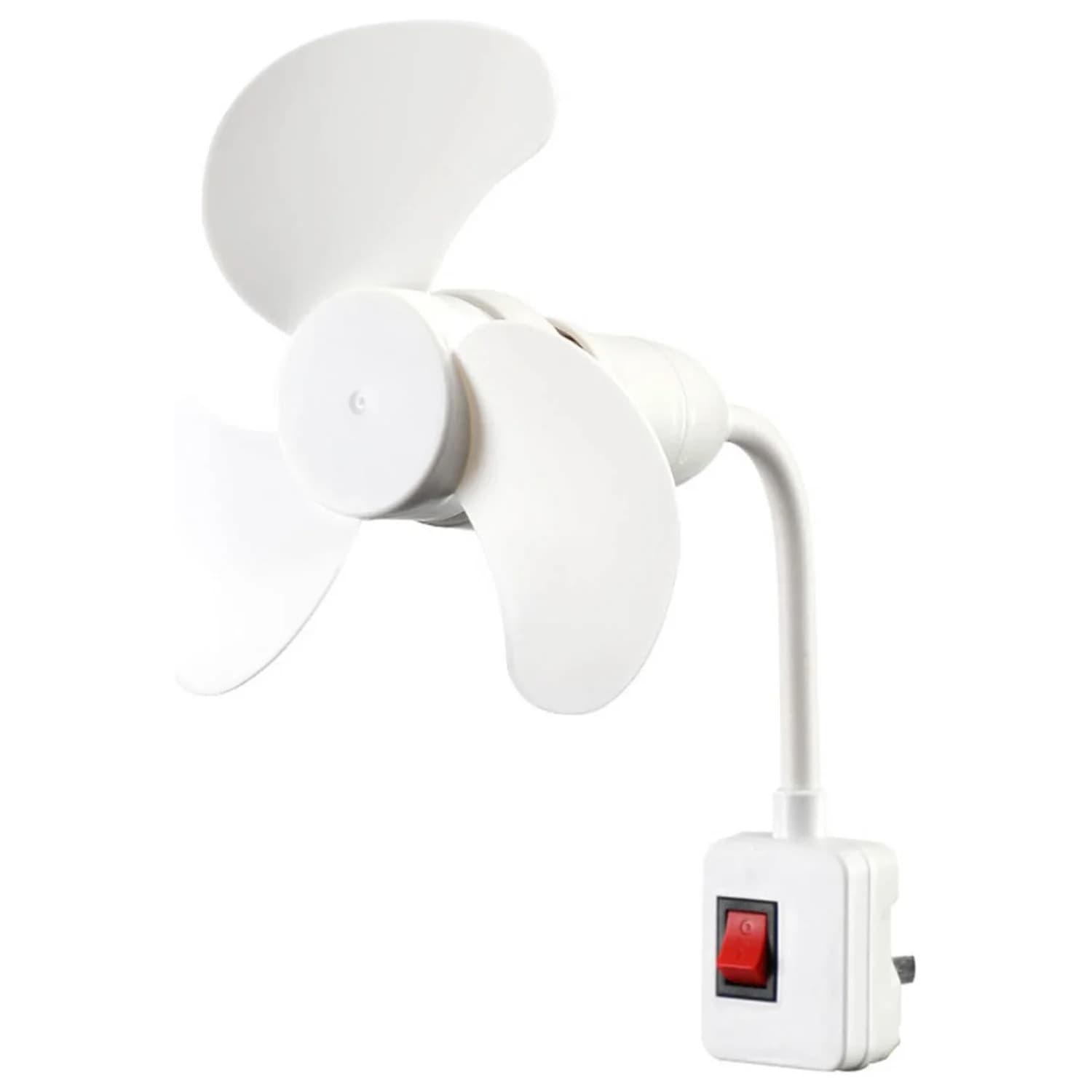 Mini Ventilatore di Raffreddamento con Attacco E27 360° ° Ventilatore da tavolo pieghevole per casa, cucina, camera da letto, dormitorio, studio.