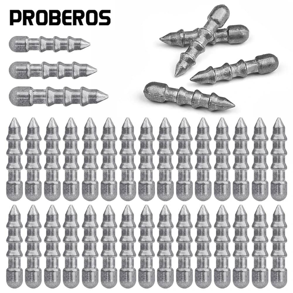 PROBEROS 30 pz/sacchetto Piombi a chiodo per la pesca al bass, piombi a inserto per esche artificiali Neko Rig e Wacky Rig