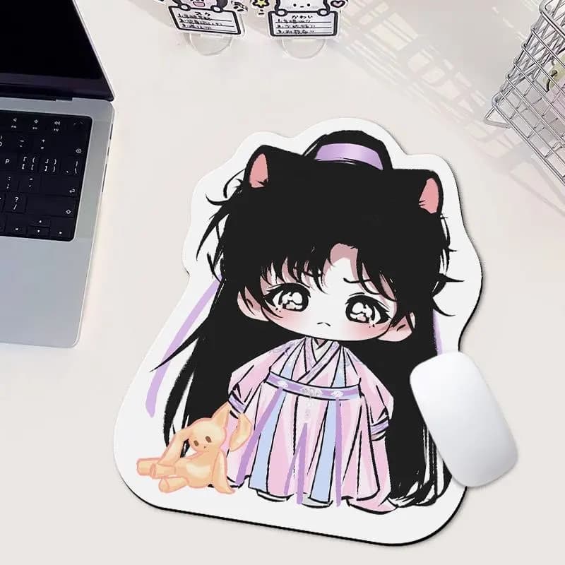 Go to Shanhai, Chengyi Q version cute diatomaceous earth mouse pad dormitory desk anti slip wrist protection keyboard game