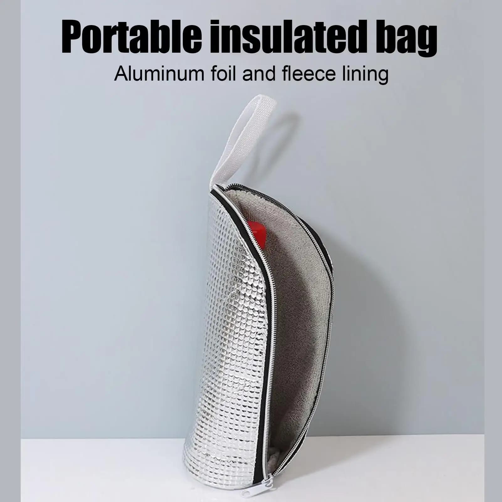 Borsa termica per bevande fredde Borsa termica portatile per bottiglie, pranzo, alimenti, bevande, scatole per picnic all'aperto, lavoro, campeggio