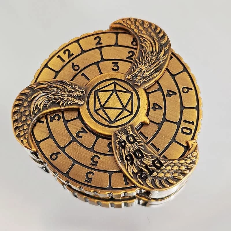 Fidget Spinner Sollievo dallo stress Giocattolo in metallo Antistress Maniglia Trottola Giroscopio Rullo Alleviare lo stress Riducendo gadget da scrivania