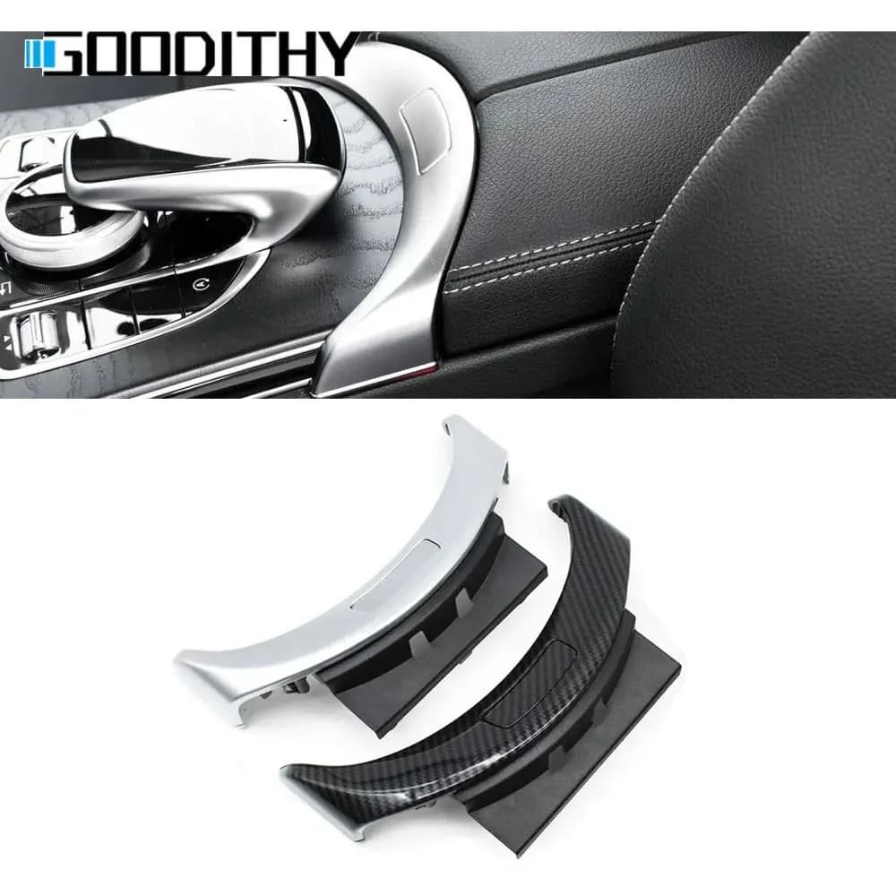 Silver carbon Console armrest cover switch storage button storage compartment switch for Mercedes Benz C W205 class GLC W253 2056803407