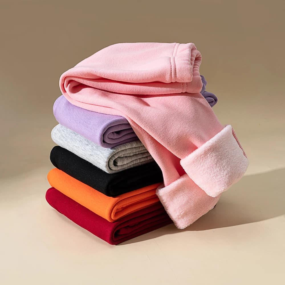 Leggings Termici Unisex per Bambini con Cartoni Animati, Pantaloni Caldi Elastici per Autunno e Inverno