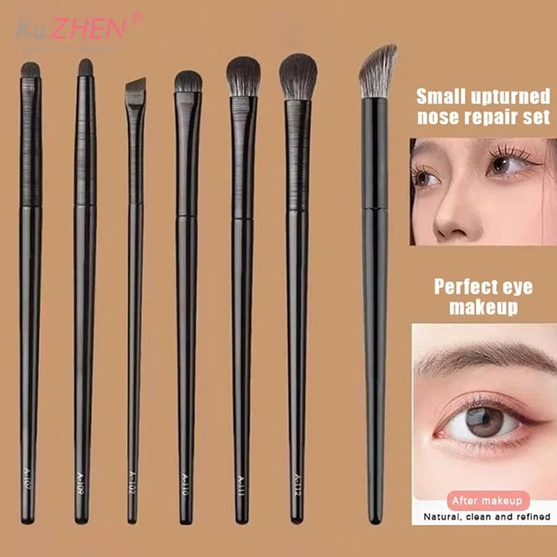 Professional 10pcs Eyeshadow Eyeliner Brushes Set Soft Bristles Eye Makeup Tools For Effortless And Eye Beauty Enhancement