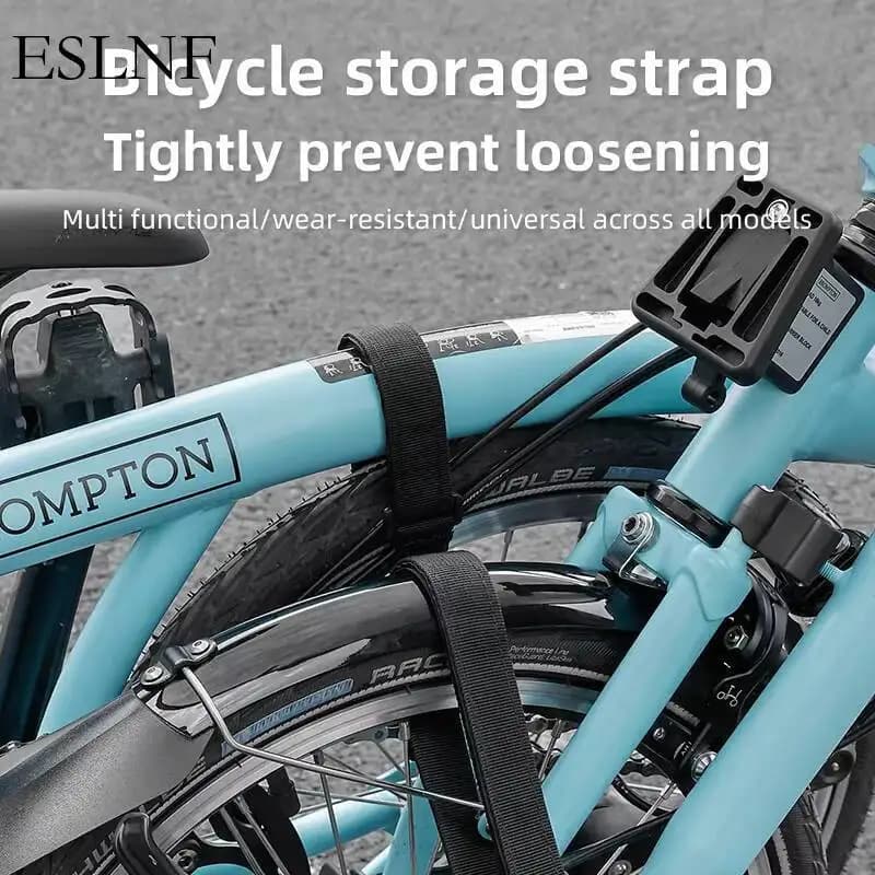 Cinghie per Bicicletta ESLNF Resistenti, Cinghie per Bicicletta Pieghevole, Cinghie in Velcro per Bicicletta, Accessori per Biciclette