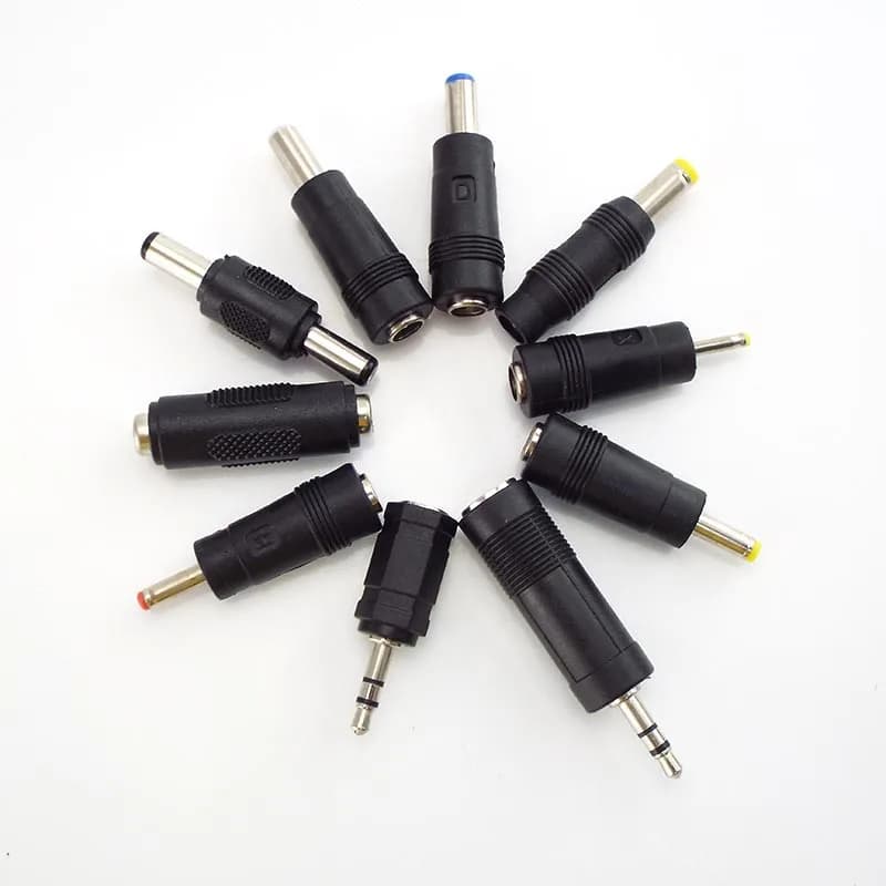 Adattatore di alimentazione CC 5.5*2.1mm 2.5mm 3.5mm 1.35mm Adattatore femmina-maschio Connettori PC tablet CCTV Spina jack di alimentazione