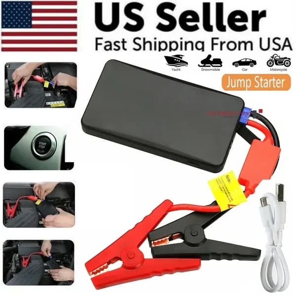Avviatore d'Emergenza Portatile Compatto da 20000mAh con Power Bank per Auto