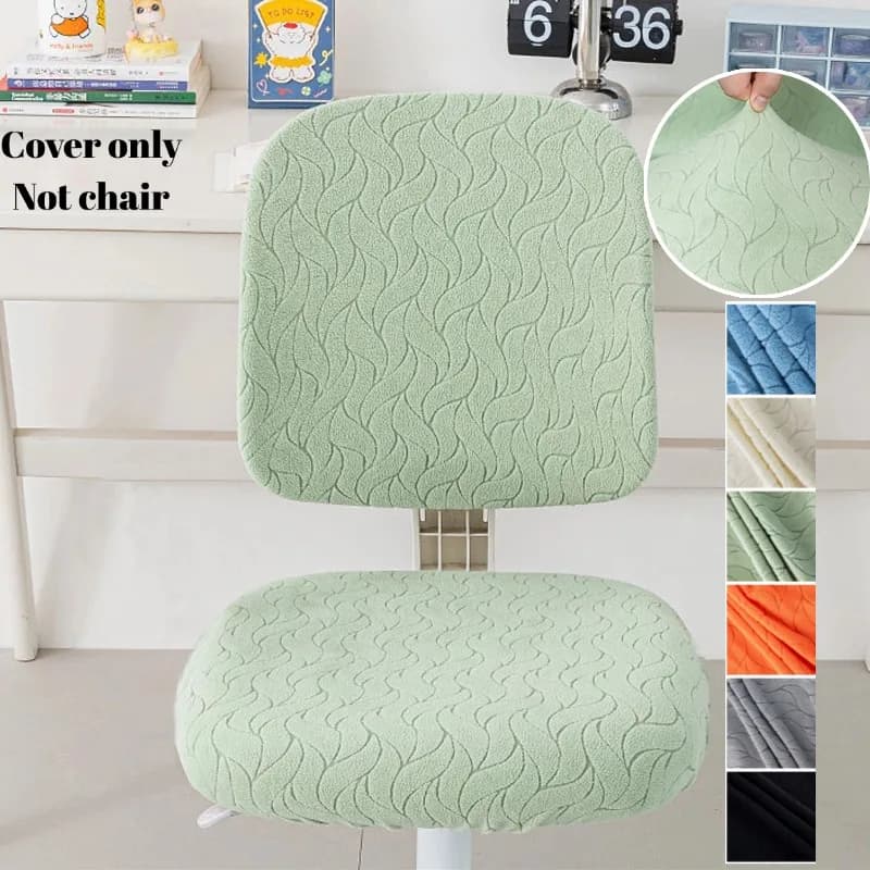 Set di 1 Coprisedia da Ufficio in Jacquard, Coprisedile e Coprischienale Separati per Sedie da Computer, Coprisedie Elasticizzati per Poltrone e Sedie da Gaming