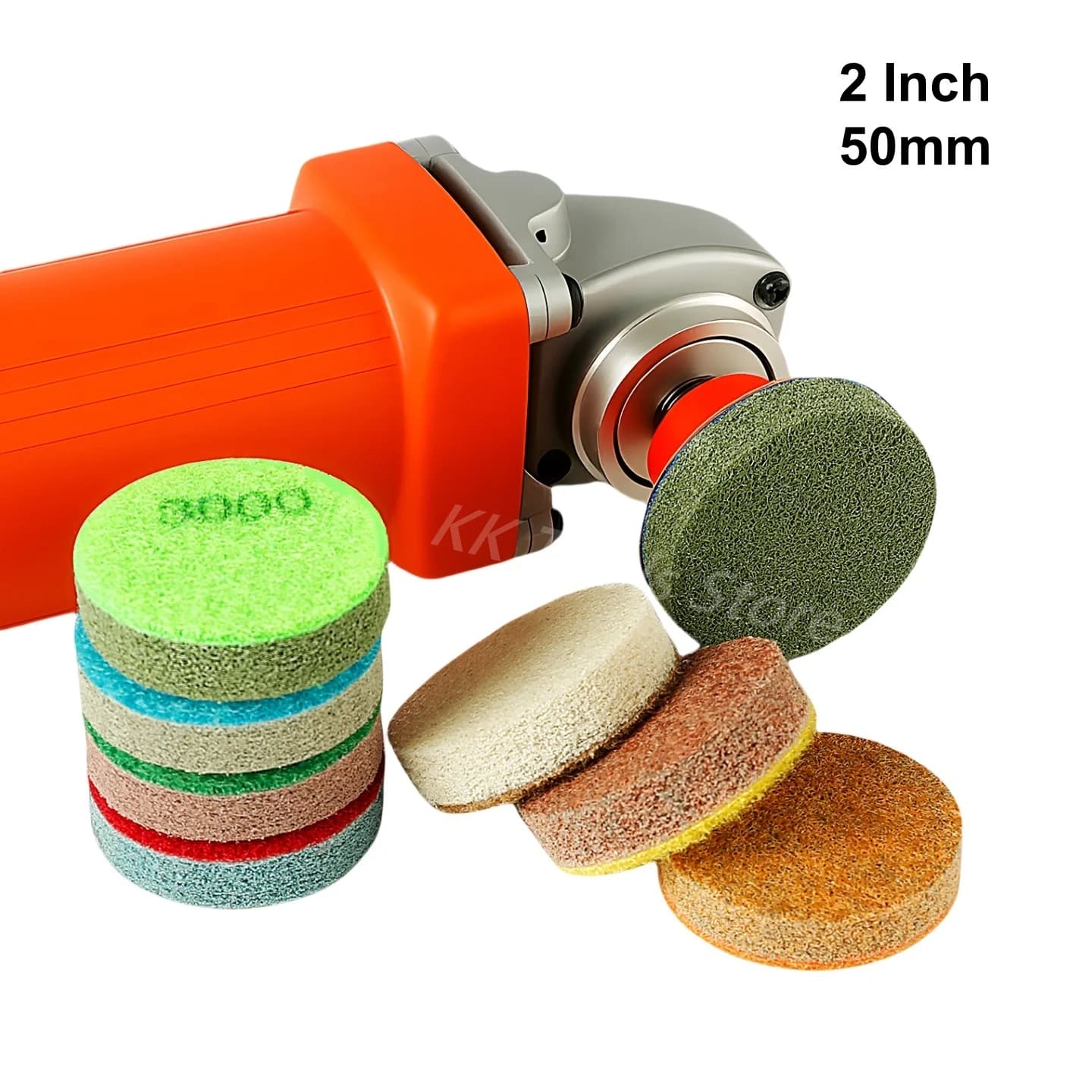 Dischi abrasivi in spugna diamantata da 2 pollici 8 pezzi / Se Dischi abrasivi in spugna diamantata da 50 mm per tamponi per lucidatura al quarzo marmo granito con supporto