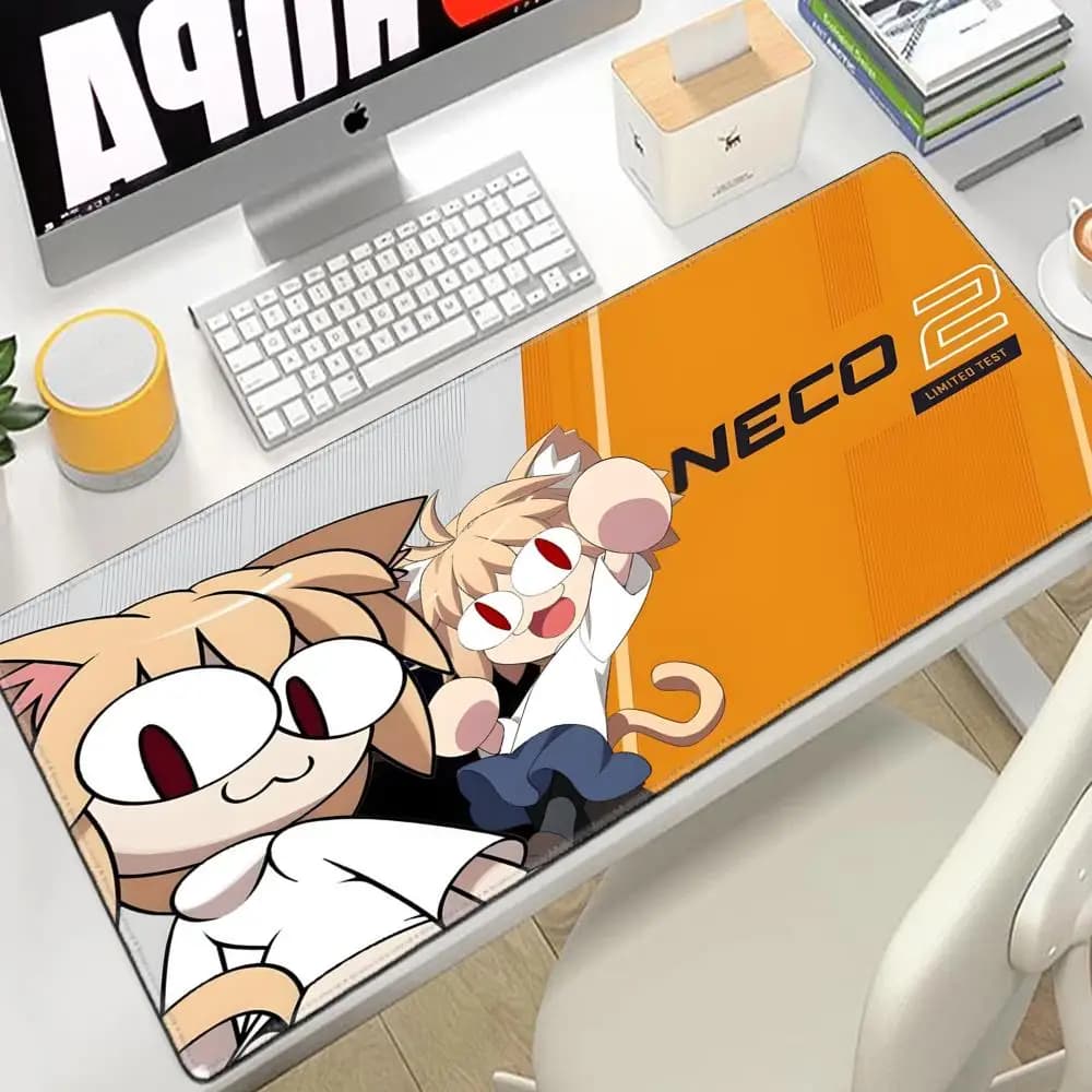 Neco-arc Gamer Cabinet Mouse Pad accessori da gioco Anime tastiera in gomma tavoli da ufficio tappetino da scrivania per Computer tappetino per Mouse