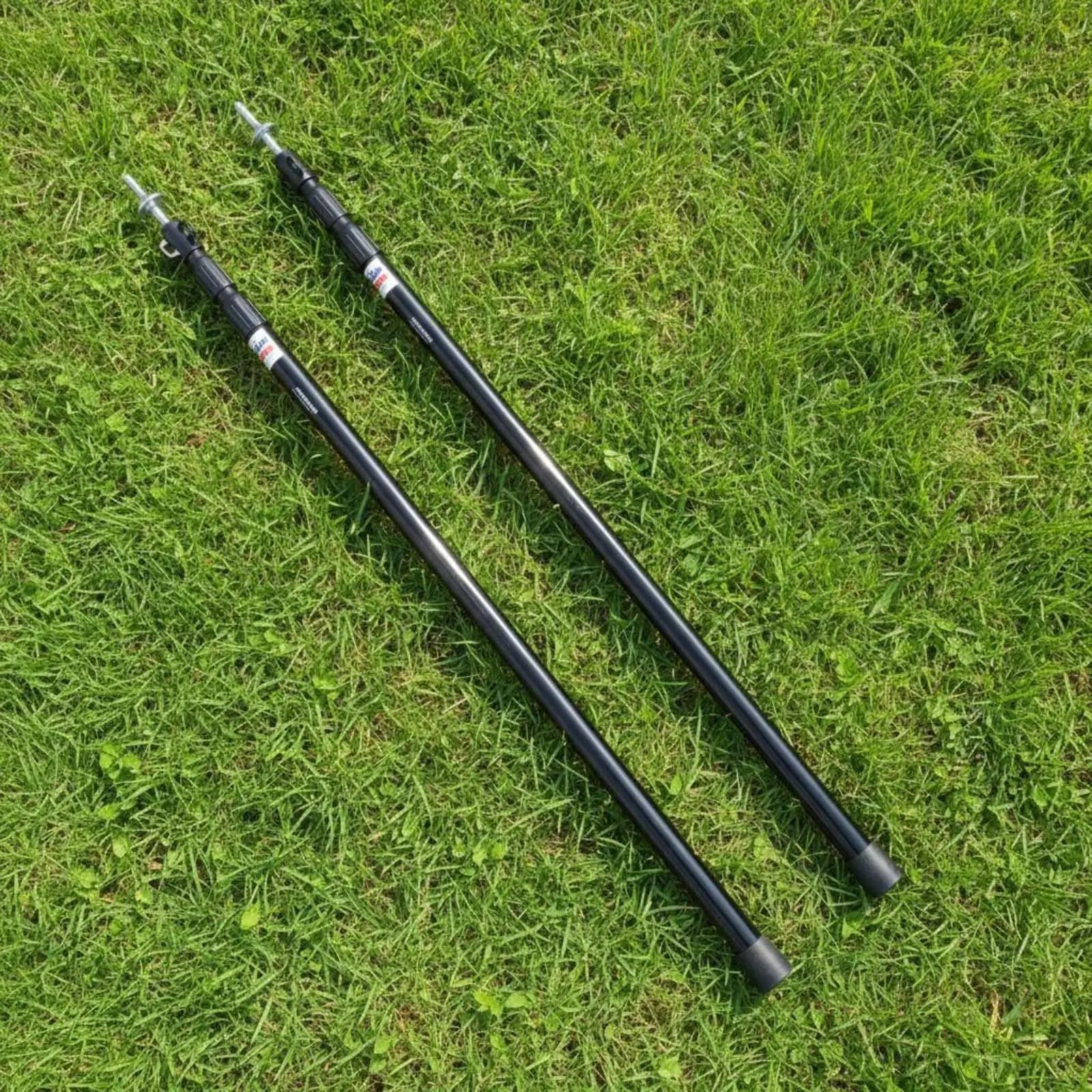 Camping Telescopic Pole for Tarp Tent 95-280cm Twist Lock Aluminum Alloy Portable Canopy Pole with Steel Tip