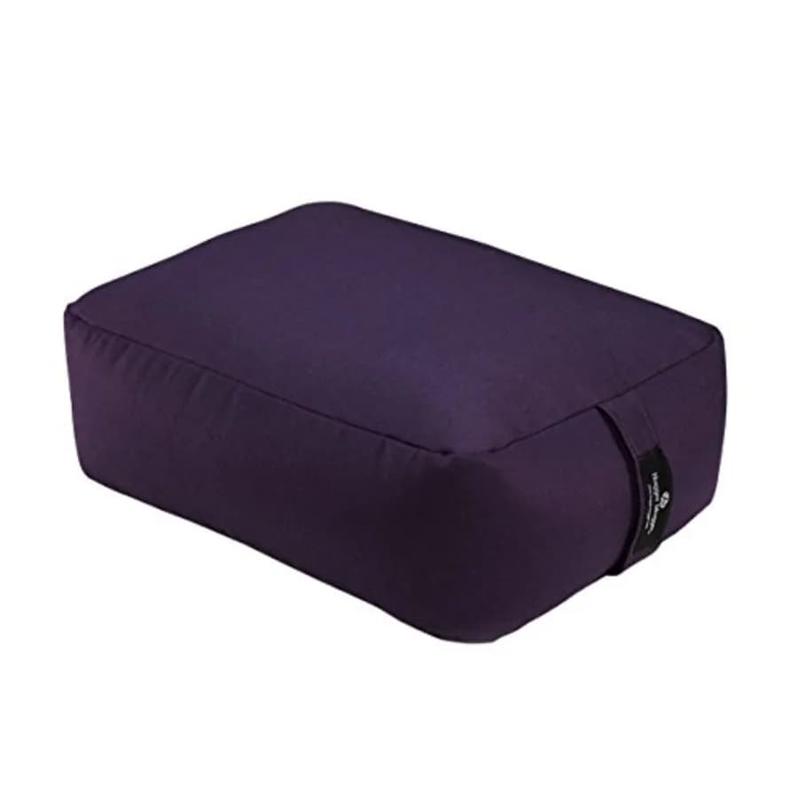 Zen Meditation Cushion - Wider Base Use Horizontally or Vertically Buckwheat Filled Durable Fabric Handmade in USA