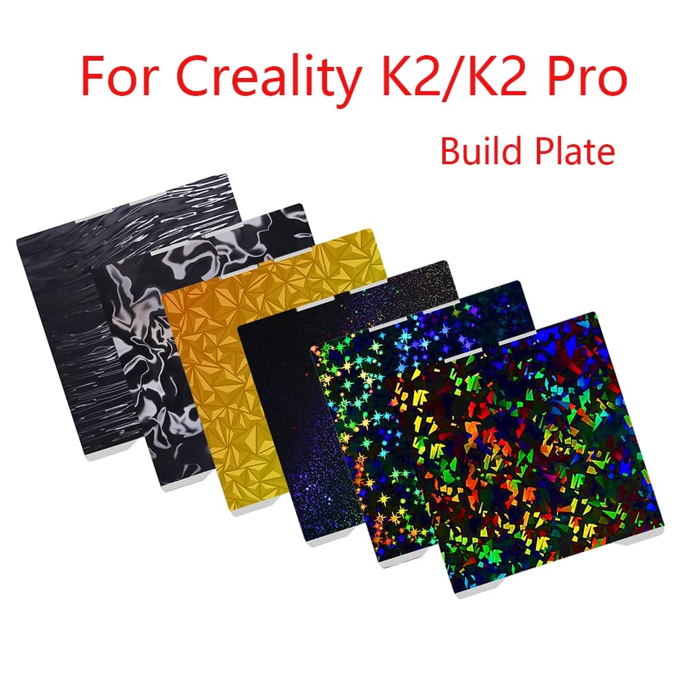 Piastra rinfrescante a doppia faccia in acciaio armonico per stampanti 3D Creality K2 K2 Pro, piattaforma di stampa PEI PEY PEO PET per K2 Pro