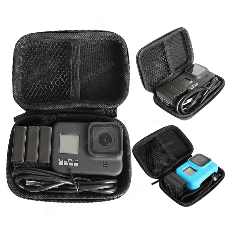 Mini Go Pro Hero Case 13 12 11 10 9 8 7 6 SJCAM AKASO DJI Osmo 360 Action 5 Pro 4 3 Camera Accessories