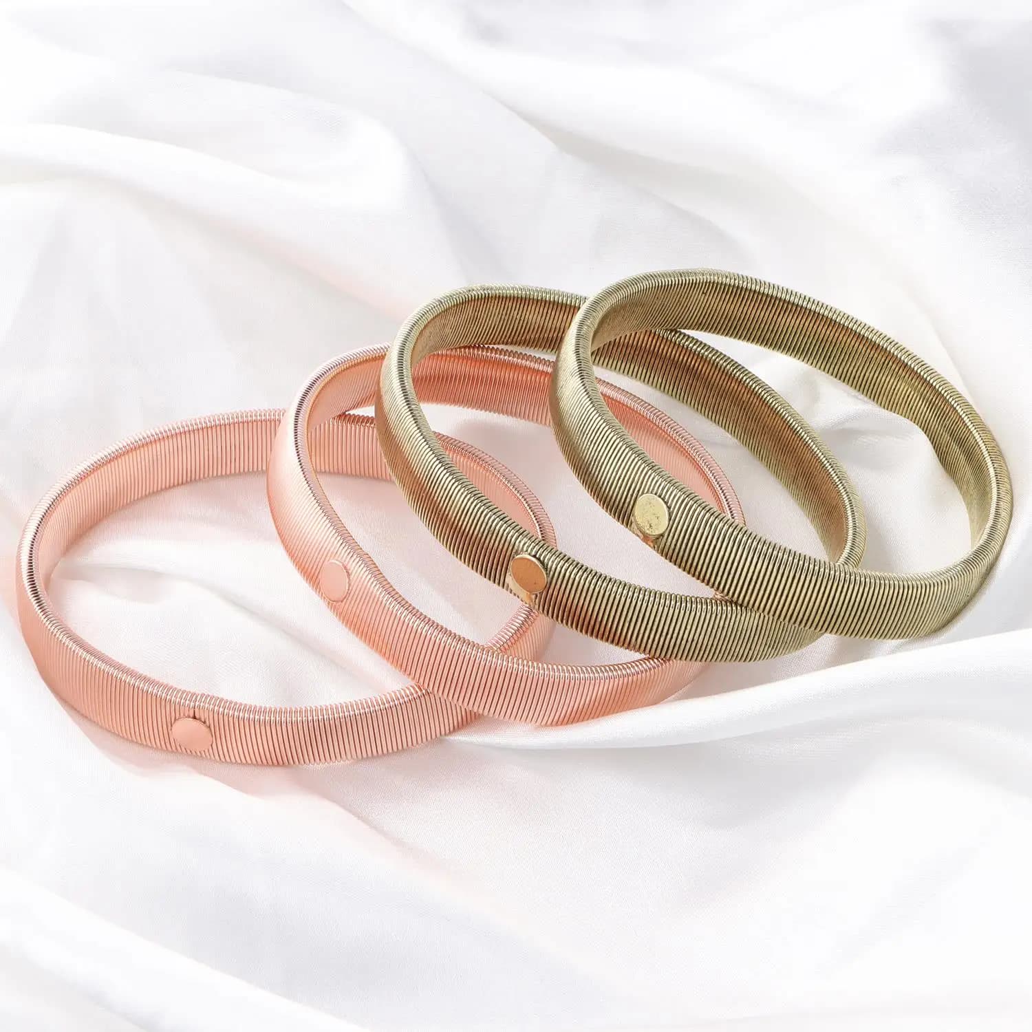 Sleeve Supports for Elastic Slip Shirt Metal Bracelets Elastic Garters for Women Men
