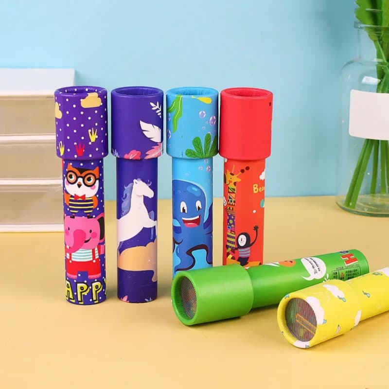 1PC Caleidoscopio Rotante Per Bambini Esperimento Scientifico Giocattolo Genitore-figlio Giocattoli Educativi Interattivi Cambiamento Magico Regalo per I Bambini
